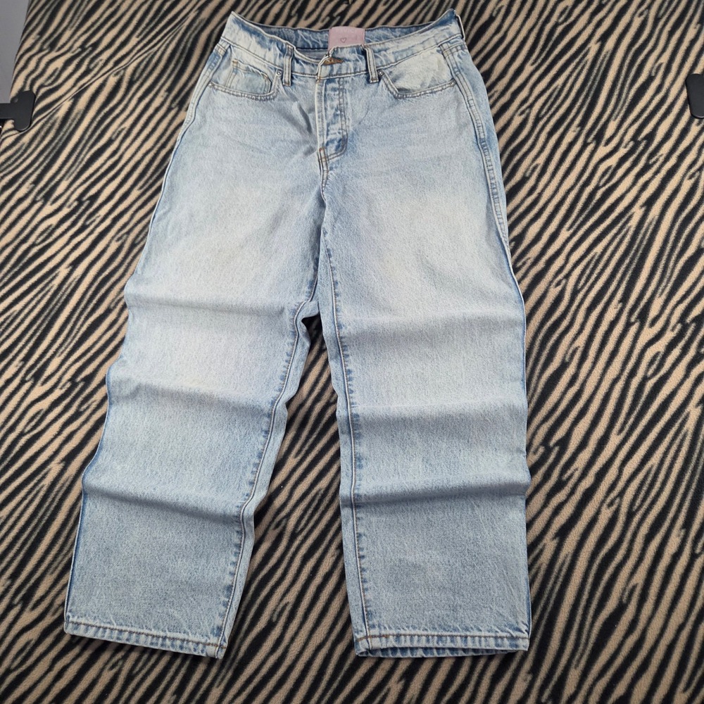 Revice Denim Light Wash Wide Straight Leg Jeans 30x28 Vintage Y2K LA Streetwear